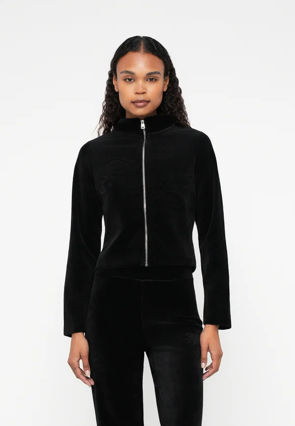 DESSIE - Zip-up sweatshirt - black