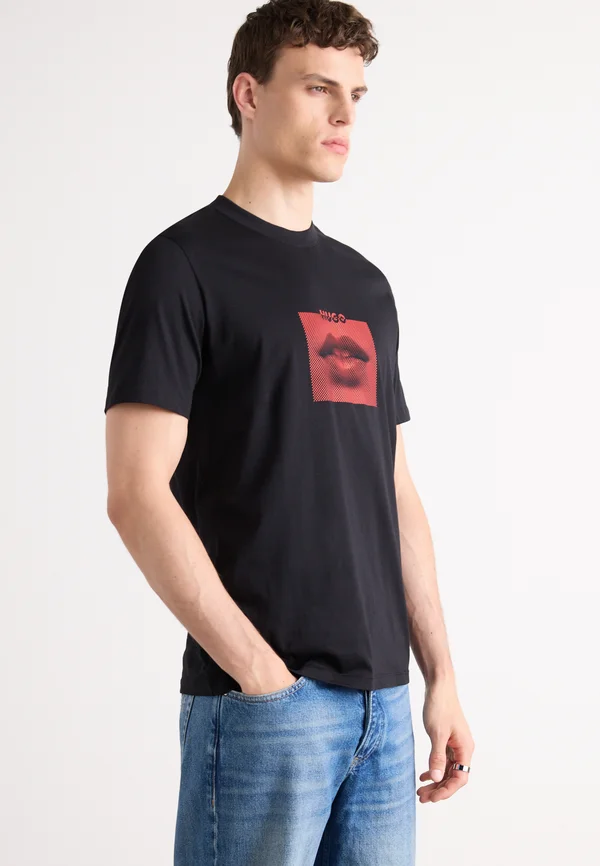 DETERNI - Print T-shirt - black