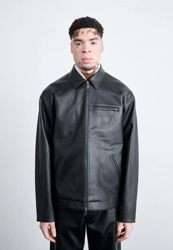 DETROIT JACKET - Faux leather jacket - black
