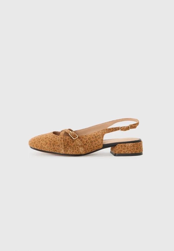 DHYALMA - Slingback ballet pumps - camel