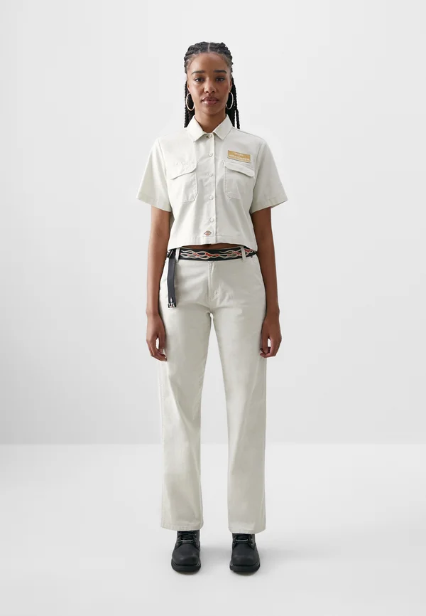 DICKIES X HARLEY DAVIDSON CARPENTER PANT - Trousers - silver birch