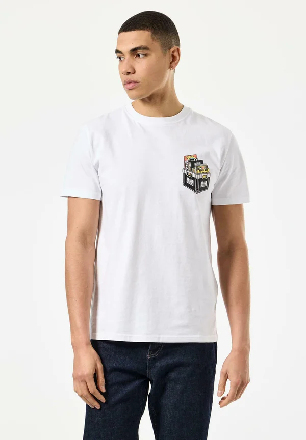 DIGGIN GRAPHIC - Print T-shirt - white