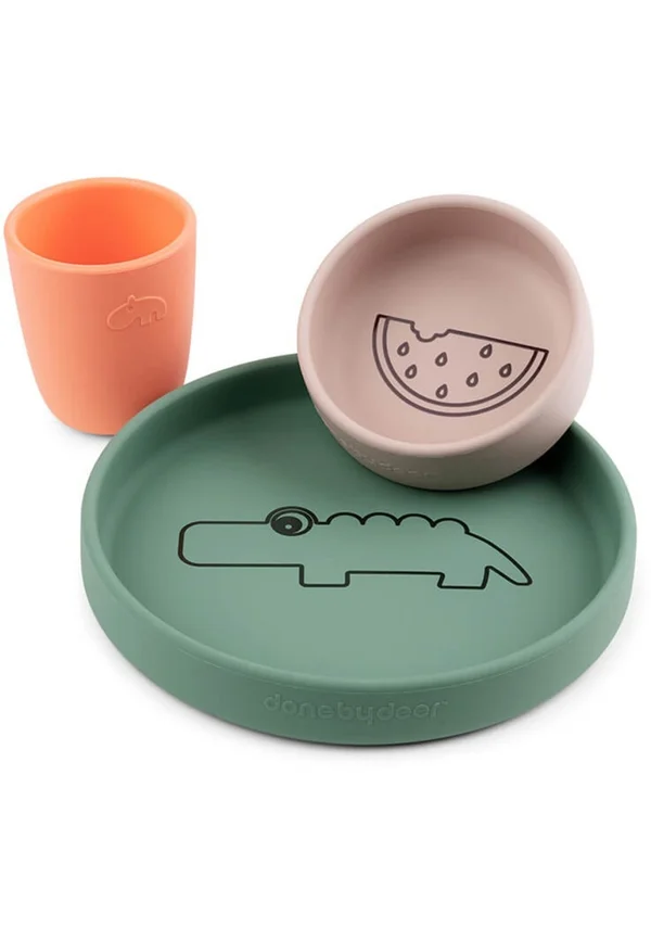DINNER SET CROCO COLOUR MIX - Kids' tableware set - multi coloured