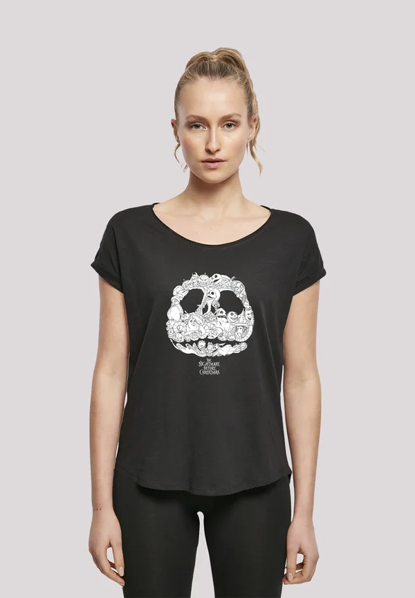 DISNEY THE NIGHTMARE BEFORE CHRISTMAS JACK SKELLINGTON FACE  - Print T-shirt - black