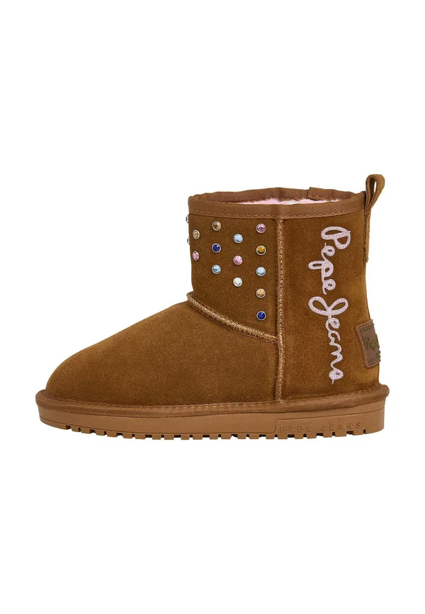 DISS STUDS  - Winter boots - cognac brown