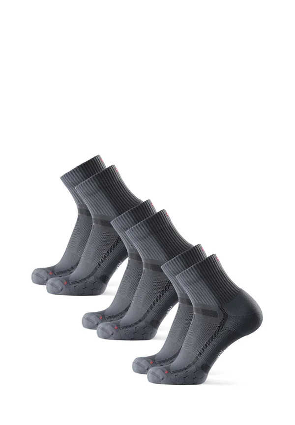 DISTANCE RUNNING 3 PACK - Sports socks - grey/black