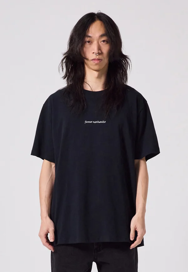 DISTORT OVERSIZED UNISEX - Print T-shirt - black