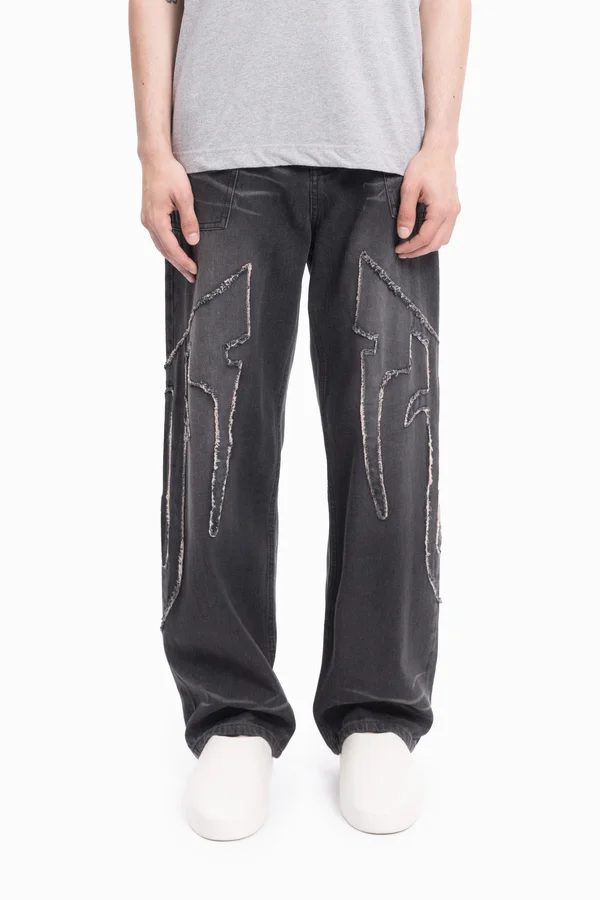 DISTRESSED UNISEX - Relaxed fit jeans - black washed