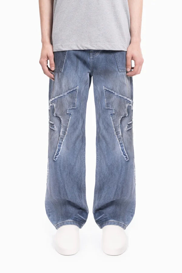 DISTRESSED UNISEX - Relaxed fit jeans - dark blue