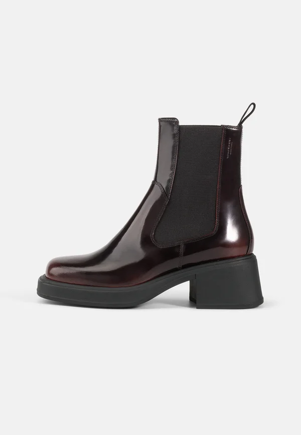 DORAH - Platform boots - dark bordo