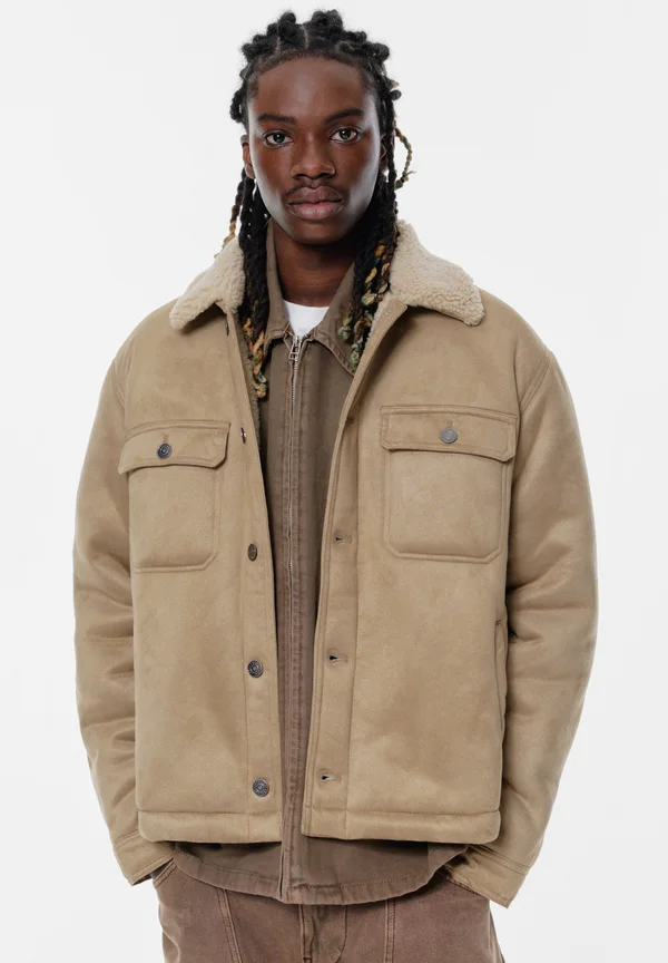 DOUBLE-FACED TRUCKER - Winter jacket - camel
