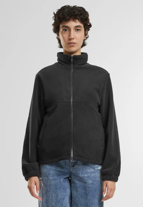 DOUBLE - Fleece jacket - black black