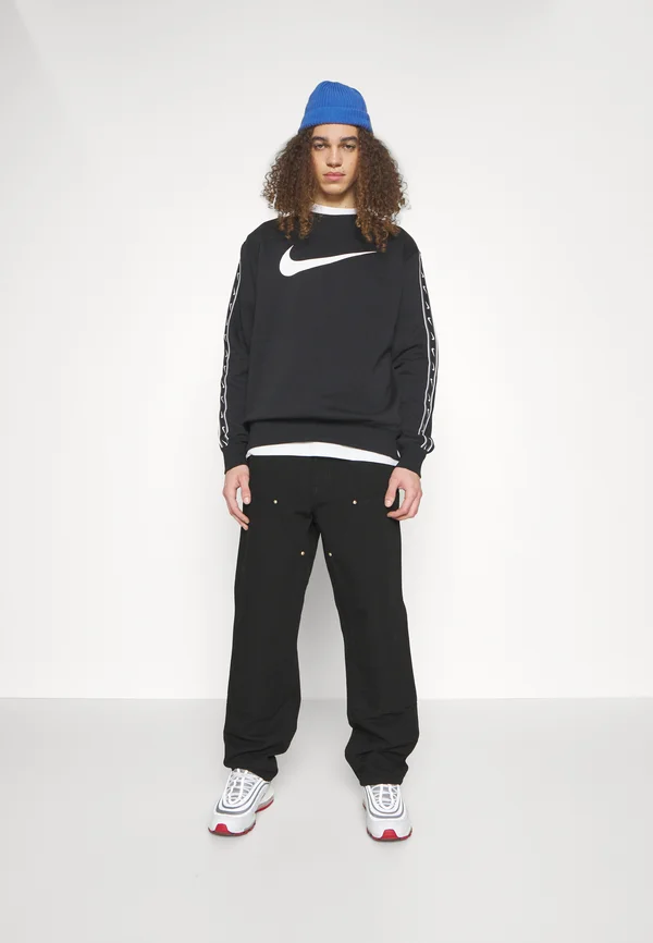 DOUBLE KNEE PANT - Trousers - black rinsed