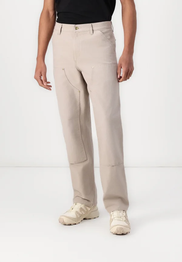 DOUBLE KNEE PANT - Trousers - dusky beige