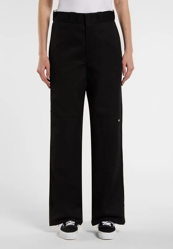 DOUBLE KNEE WORK  - Trousers - black
