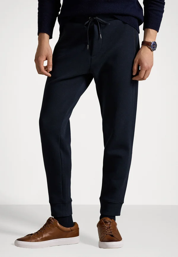DOUBLE KNIT MESH JOGGER - Tracksuit bottoms - aviator navy