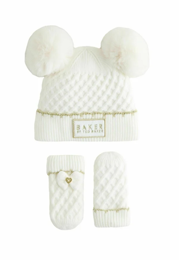 DOUBLE POM EARED SET - Beanie - cream