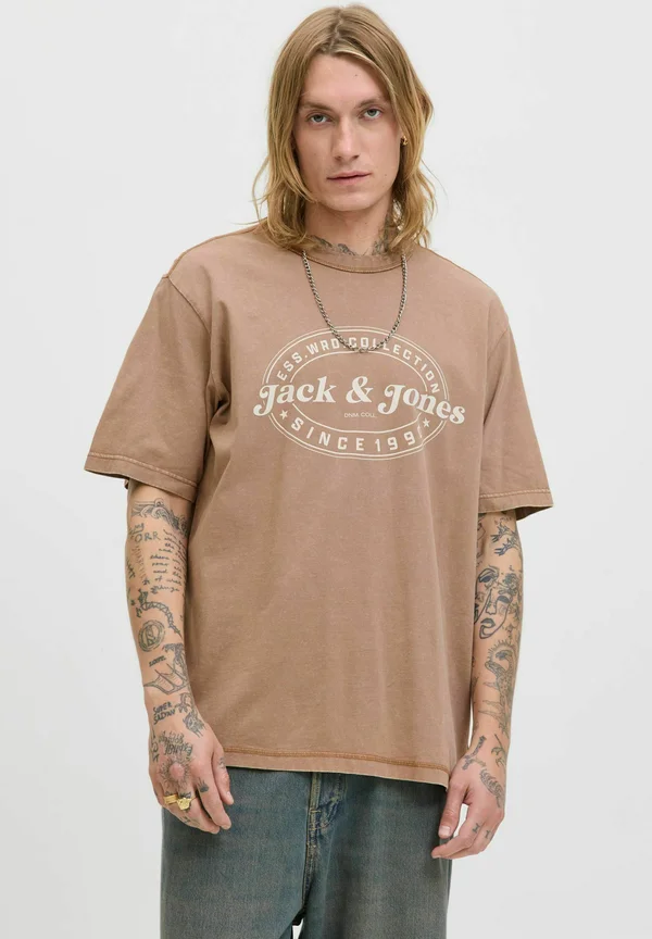 DOVER KURZARM - Print T-shirt - monks robe