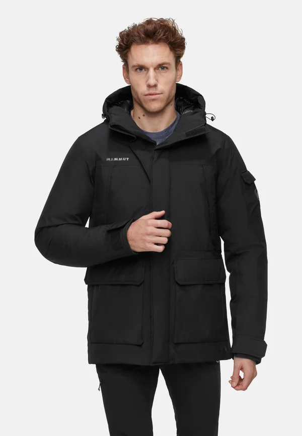 Down coat - black