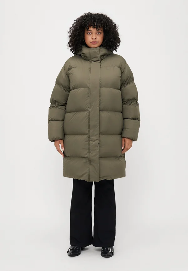Down coat - utility olive
