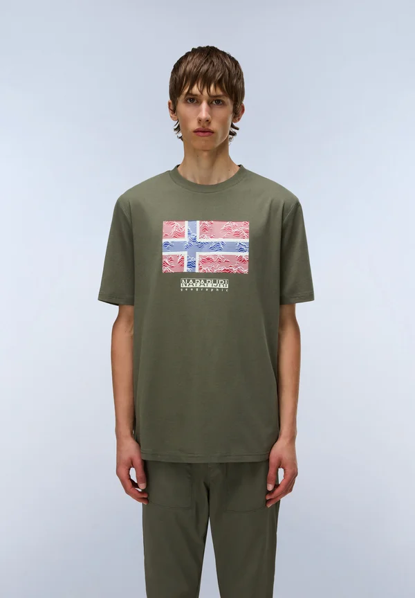 DRAPEAU - Print T-shirt - tea leaf ga