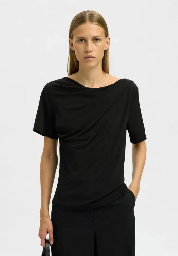DRAPIERTES - Basic T-shirt - black