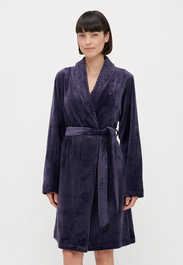 Dressing gown - ink gray