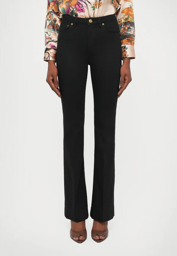 DRILL SOLID - Flared Jeans - nero