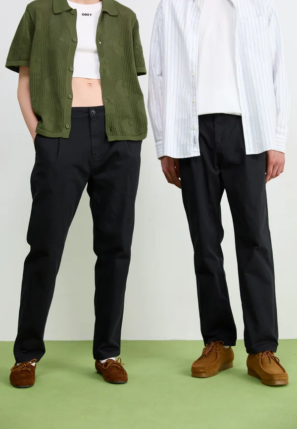DRILL WAITER PANT UNISEX - Trousers - black