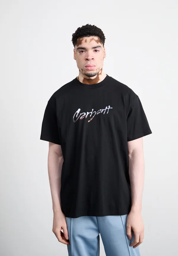 DRIP SCRIPT - Print T-shirt - black