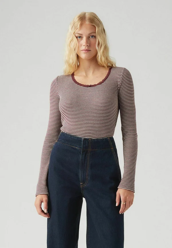 DRY GOODS WAFFLE LONG-SLEEVE TEE - Jumper - end on end stripe bu