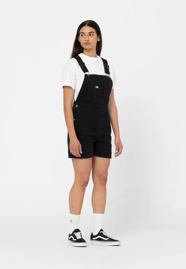 DUCK BIB  - Dungarees - stone washed black