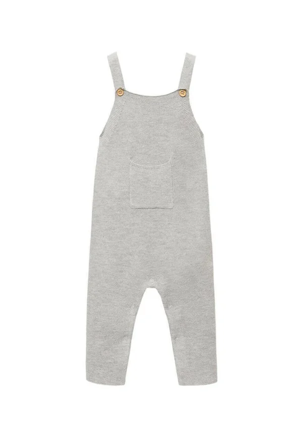 Dungarees - mottled grey