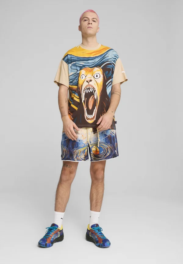 DYLAN EXHIBIT BASKETBALLSHIRT - Print T-shirt - light sand