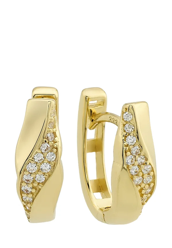 Earrings - weiß/gold-coloured