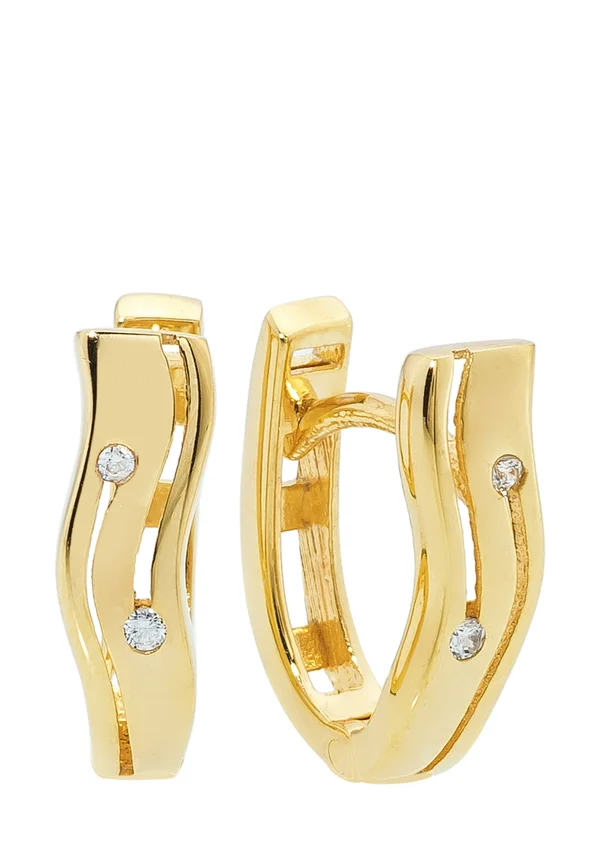 Earrings - weiß/gold-coloured
