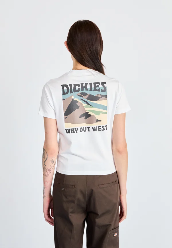 EAST GLACIER TEE - Print T-shirt - white