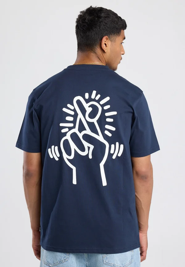 EASTON - Print T-shirt - dark blue