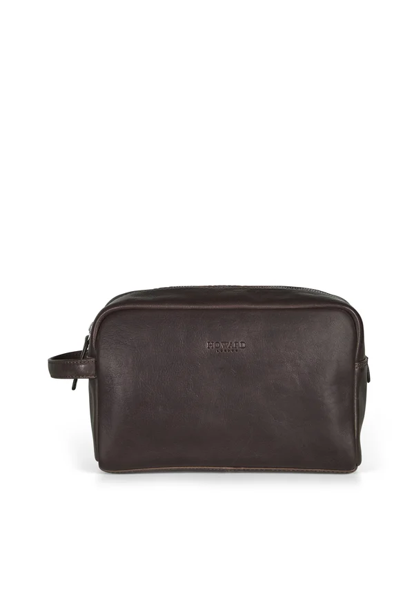EASTON - Wash bag - dark brown