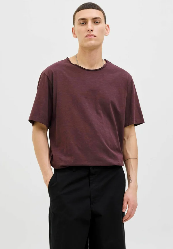 EBASHER O-NECK SS - Basic T-shirt - plum perfect