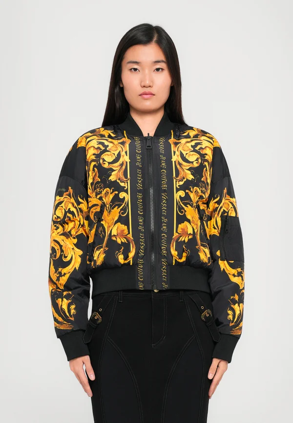 ECO MIX - Bomber Jacket - black/gold-coloured