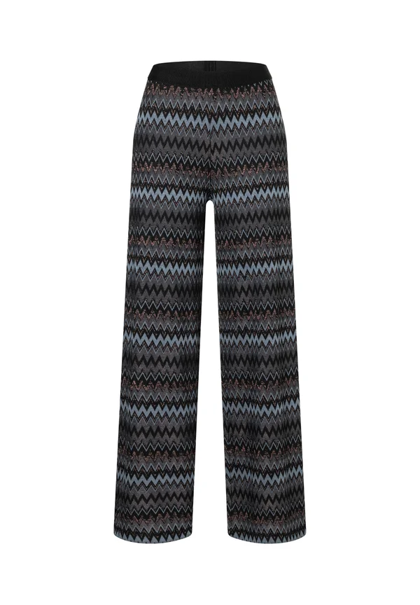 EDEL GLÄNZENDE SCHLUPF - Trousers - lurex zickzack jersey