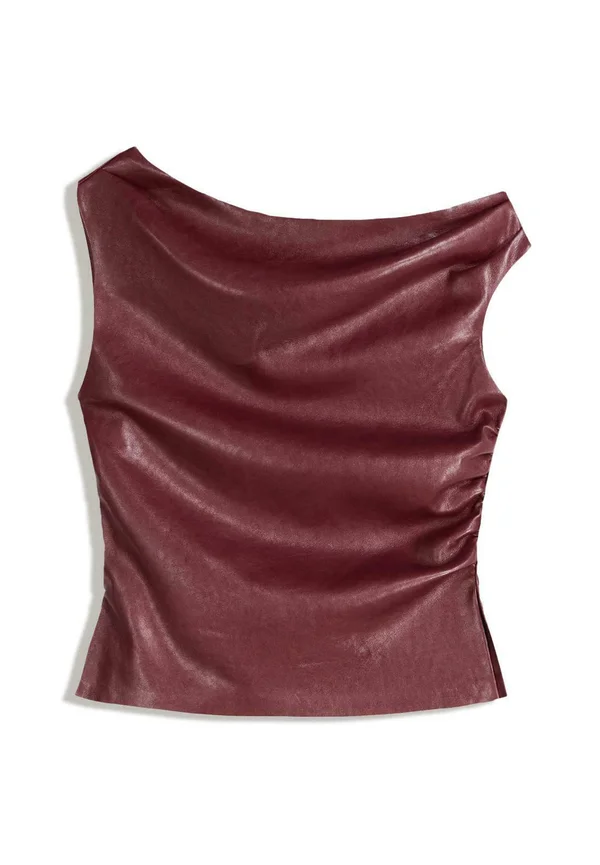 EFFECT ASYMMETRIC - Blouse - bordeaux