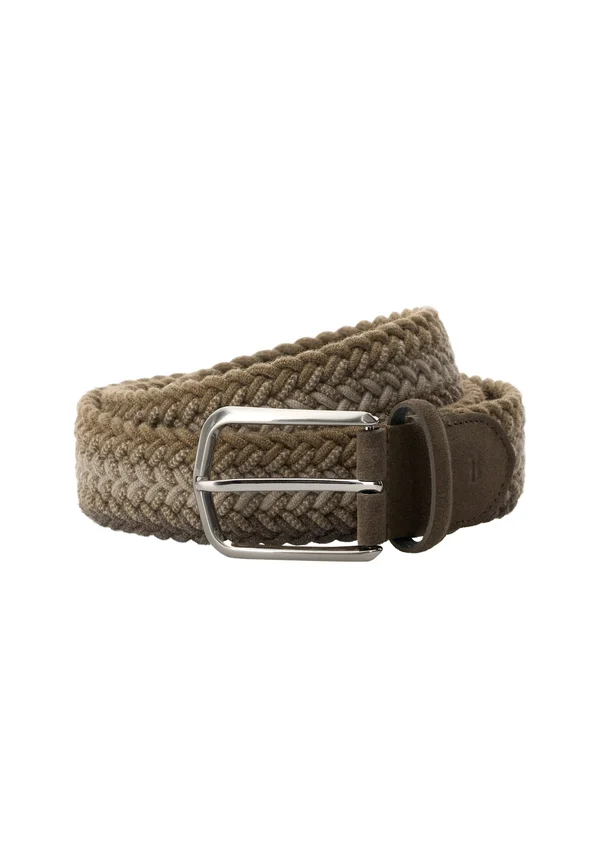 ELASTICATED  - Braided belt - beige
