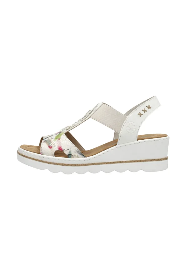 À ELASTIQUES - Wedge sandals - multicolor