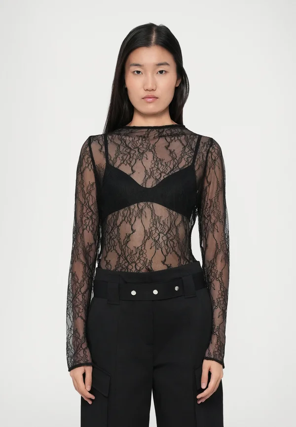 ELECTRIC - Long sleeved top - black