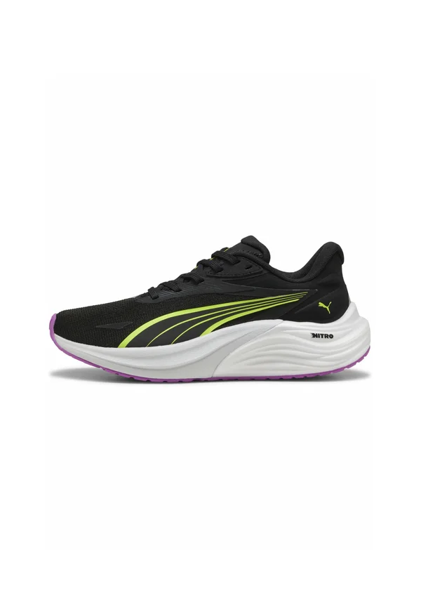 ELECTRIFY NITRO - Trail running shoes - black-yellow alert