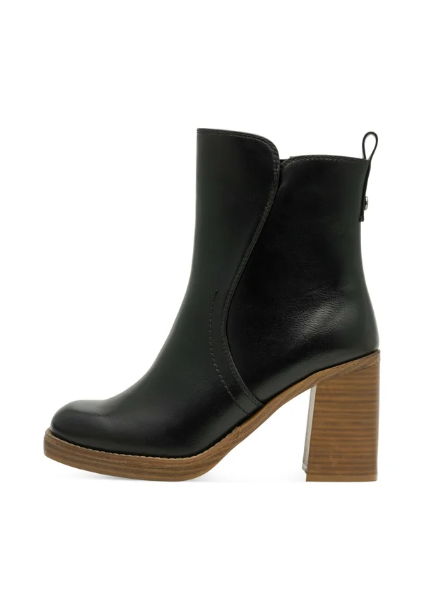 ELEGANTE COMB - High heeled ankle boots - black comb