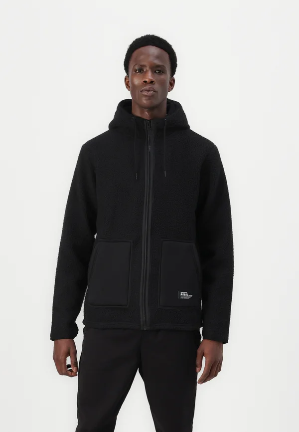 ELMER  - Fleece jacket - black