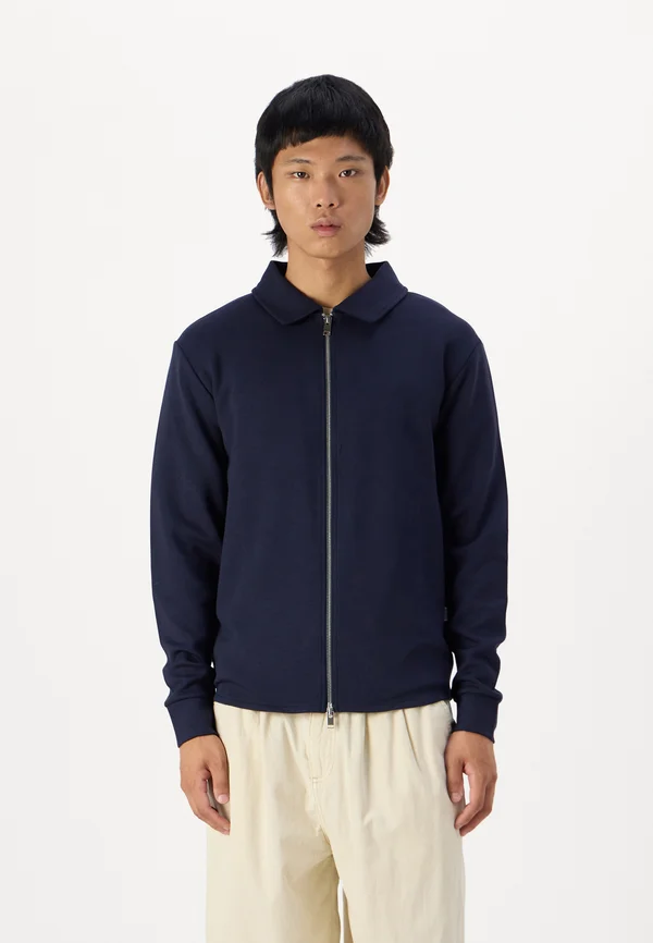 EMANUEL SOFT FULL NOOS - Zip-up sweatshirt - sky captain